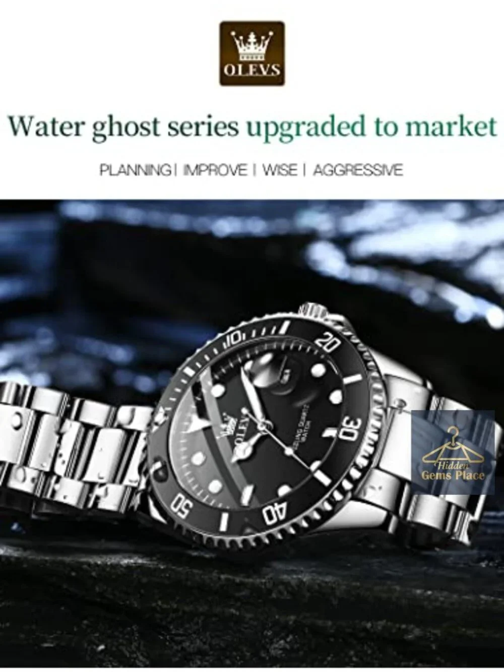Men's Classic Luxury Business Dress Watch Quartz Stainless Steel Band Luminous